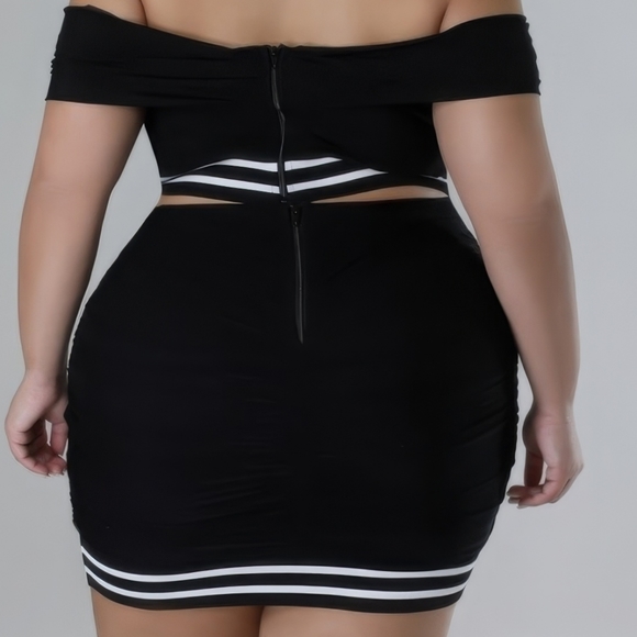 Sweetheart Stretch Skirt Set - Black - Picture 3 of 5